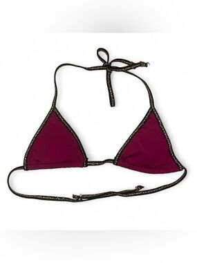 Marc by Marc Jacobs Burgundy Triangle Bikini Top size small